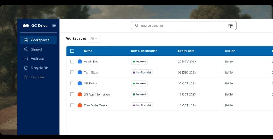 GC Drive interface preview